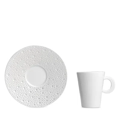 Bernardaud Ecume Perle After Dinner Saucer In White