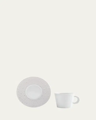 Bernardaud Ecume Perle Tea Saucer Plate In White