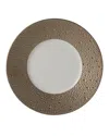 Bernardaud Ecume Platinum Bread & Butter Plate In Brown