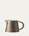 Bernardaud Ecume Platinum Creamer In White, Platinum