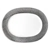 Bernardaud Ecume Platinum Oval Platter