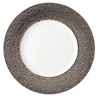 Bernardaud Ecume Platinum Oversized Service Plate In White, Platinum