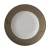 Bernardaud Ecume Platinum Rim Soup Bowl In Platinum
