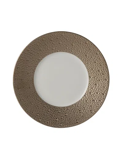 Bernardaud Ecume Platinum Salad Plate In Brown