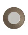 Bernardaud Ecume Platinum Salad Plate In White, Platinum