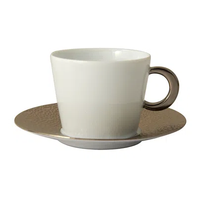 Bernardaud Ecume Platinum Tea Saucer