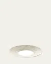 Bernardaud Ecume Platinum Tea Saucer In White, Platinum