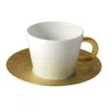 Bernardaud Ecume Gold Cup In Gold