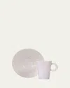 Bernardaud Ecume White Coffee Cup In White