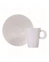 Bernardaud Ecume White Coffee Saucer