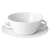 Bernardaud Ecume White Cream Soup Cup In White
