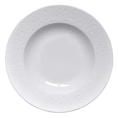 Bernardaud Ecume White Rim Soup, Large