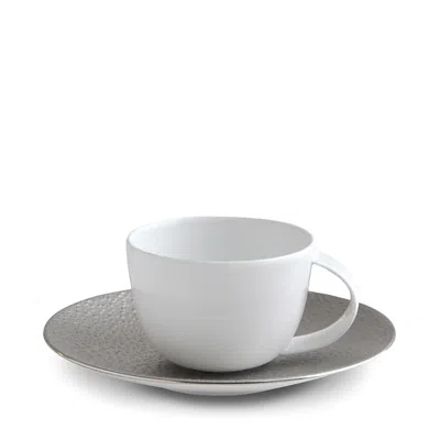Bernardaud Gouttes D'argent After Dinner Cup In Platinum