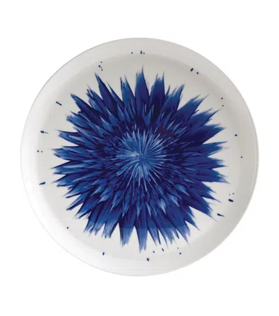 Bernardaud In Bloom Round Tart Platter In Blue