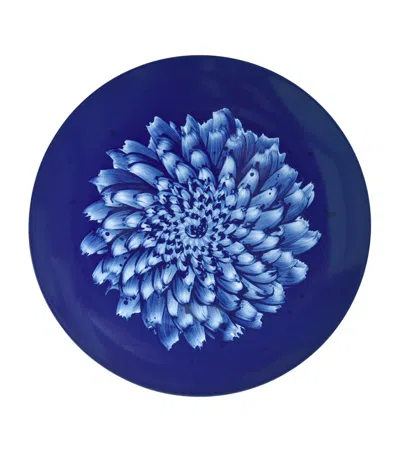 Bernardaud In Bloom Serving Platter In Blue