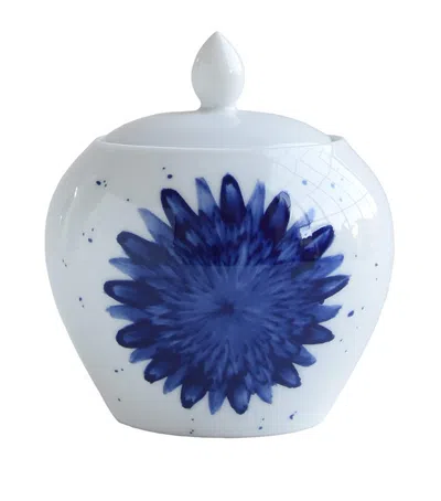 Bernardaud In Bloom Sugar Bowl In Blue