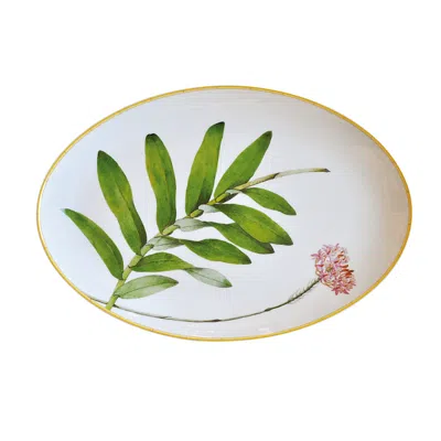 Bernardaud Jardin Indien Oval Platter In Floral