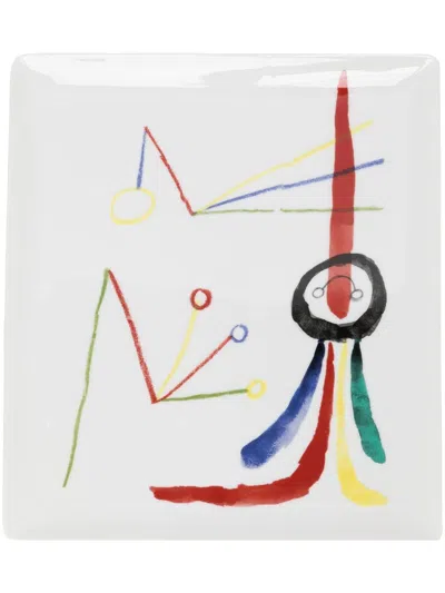 Bernardaud Joan Miró Rectangular Tray In Black