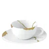 Bernardaud Kintsugi After Dinner Saucer In White/gold