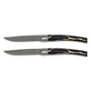 Bernardaud Kintsugi Charbon Silver Table Knives, Set Of 2