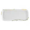Bernardaud Kintsugi Rectangular Cake Platter In White