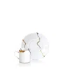 Bernardaud Kintsugi-sarkis Cup & Saucer, Set Of 6 In White/gold