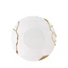 Bernardaud Kintsugi-sarkis Flat Saucer In White/gold