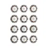 Bernardaud L'art De La Table Last Supper Megaplex By Marco Brambilla Coupe Plates, Set Of 12 In Multi