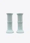 Bernardaud Louvre Candleholders - Set Of 2 In White