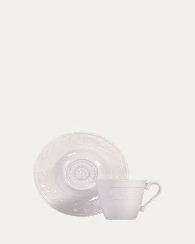 Bernardaud Louvre Coffee Cup In White