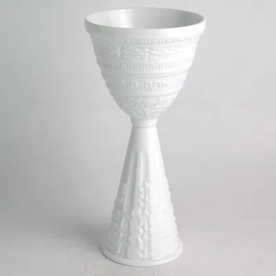 Bernardaud Louvre Judaica Kiddush Cup In White