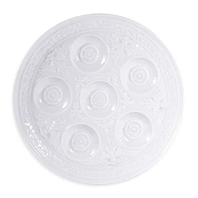 Bernardaud Louvre Judaica Seder Plate In White
