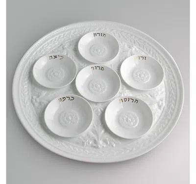Bernardaud Louvre Mini Seder Plates, Set Of 6 In White