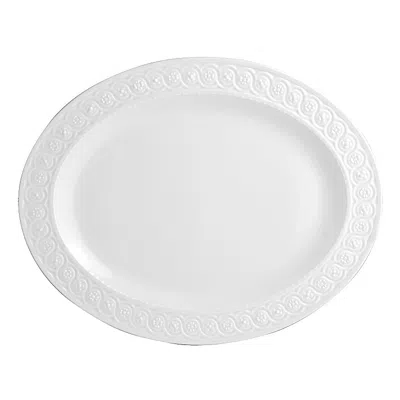 Bernardaud Louvre Oval Platter, 13 In White