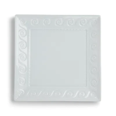 Bernardaud Louvre Square Salad Plate In White
