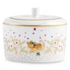Bernardaud Noel Sugar Bowl In White