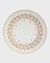 Bernardaud Noel Blanc Dinner Plate In White/gold