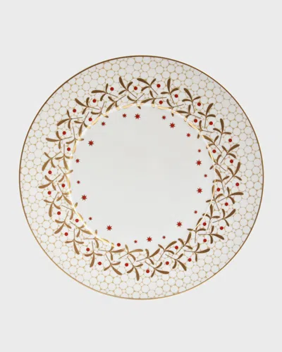 Bernardaud Noel Dinner Plate In White