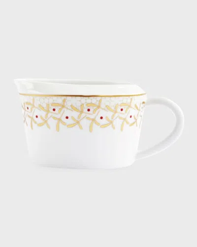 Bernardaud Noel Gravy Boat In White