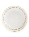 Bernardaud Noel Open Vegetable Dish In White/gold