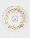 Bernardaud Noel Salad Plate In White