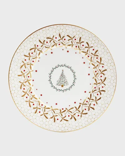 Bernardaud Noel Salad Plate In White