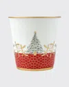 Bernardaud Noel Tumbler With Scented Candle In White