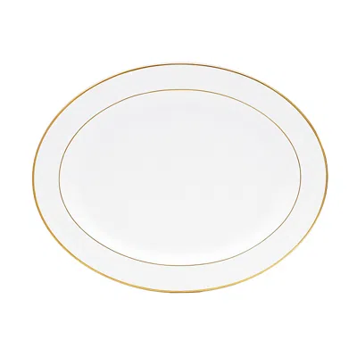 Bernardaud Palmyre Oval Platter, 13 In White