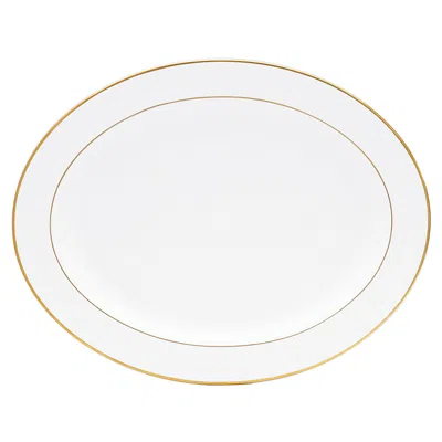 Bernardaud Palmyre Oval Platter, 15 In White