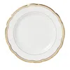 Bernardaud Porcelain Pompadour Bread And Butter Plate (16cm) In White/gold