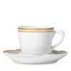 Bernardaud Pompadour Moka Cup And Saucer In White