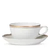 Bernardaud Pompadour Tea Cup And Saucer In White