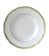 Bernardaud Porcelain Pompadour Soup Bowl (22.5cm) In Gold
