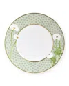 Bernardaud Praiana Dinner Plate In White/green